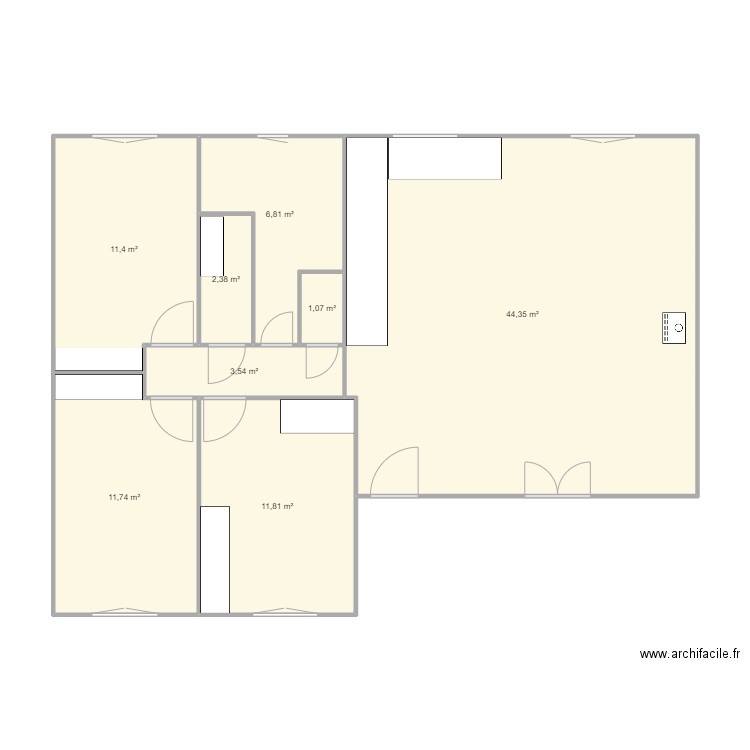 Rouardes. Plan de 0 pièce et 0 m2