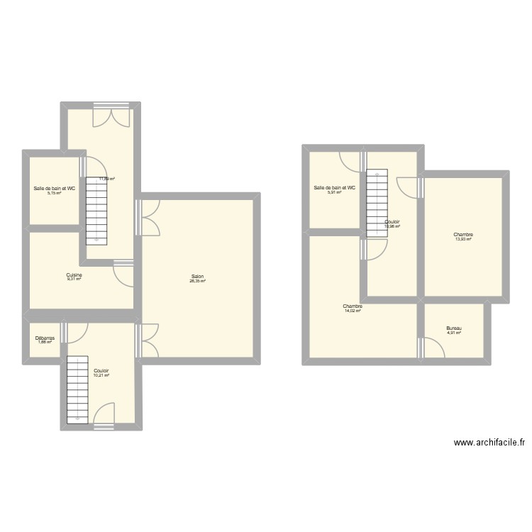 jeu horreur robloc. Plan de 11 pièces et 114 m2