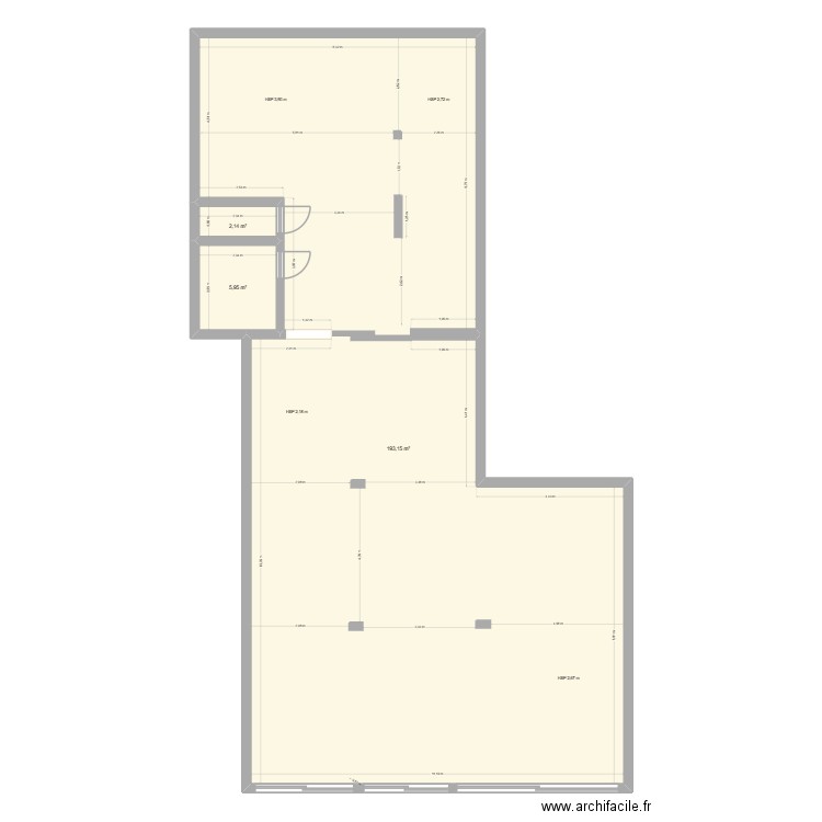 MANOSQUE 2. Plan de 3 pièces et 201 m2