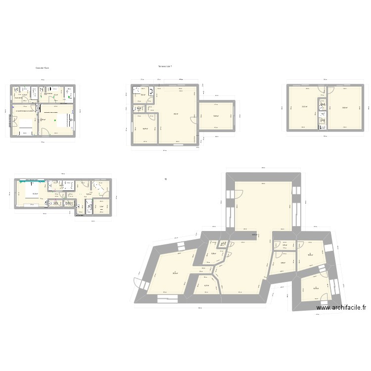 suite piscine. Plan de 27 pièces et 348 m2