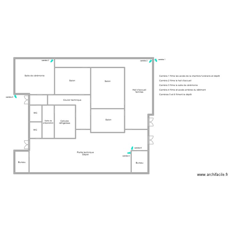 ROC-ECLERC LA VA VALBARELLE. Plan de 13 pièces et 415 m2