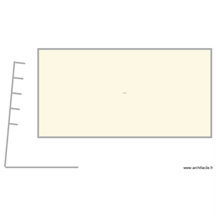 Zone stockage 10. Plan de 1  et 648 m²