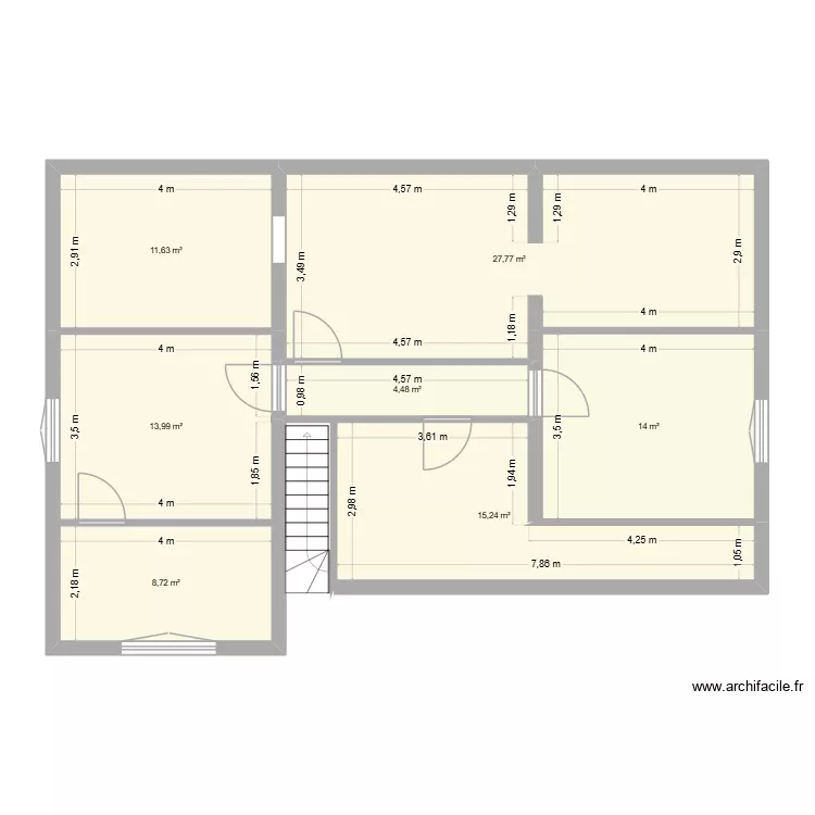 1er. Plan de 7 et 96 m² 1er. Plan de 7 et 96 m²