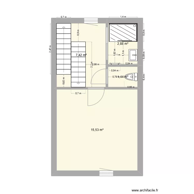 Plan 2e. Plan de 4 et 27 m² Plan 2e. Plan de 4 et 27 m²