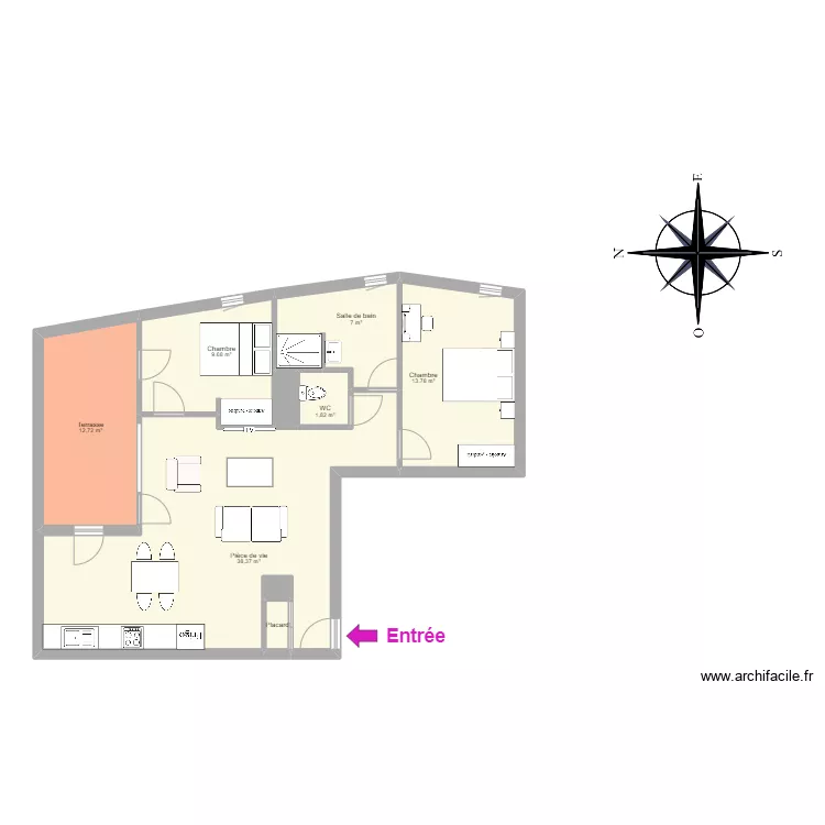EIFFAGE F3 TERRASSE. Plan de 