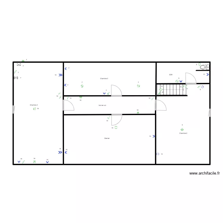 Andr&eacute; grenier. Plan de 