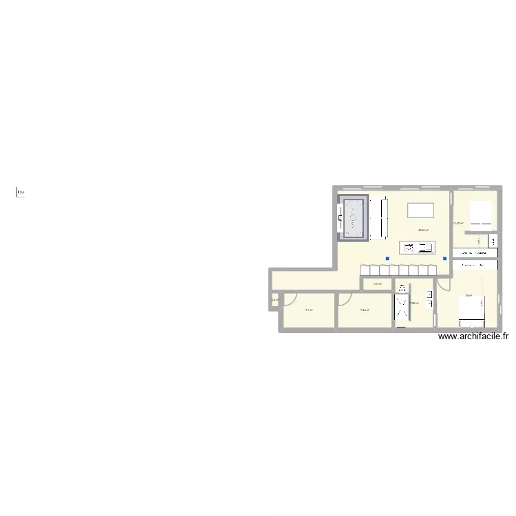 MARIE CHARLES 2. Plan de 8  et 93 m²