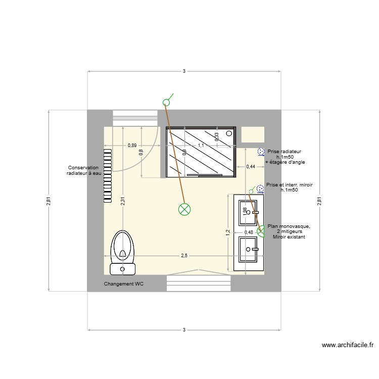 tilleuls sdb étage. Plan de 0 pièce et 0 m2 tilleuls sdb étage. Plan de 0 pièce et 0 m2