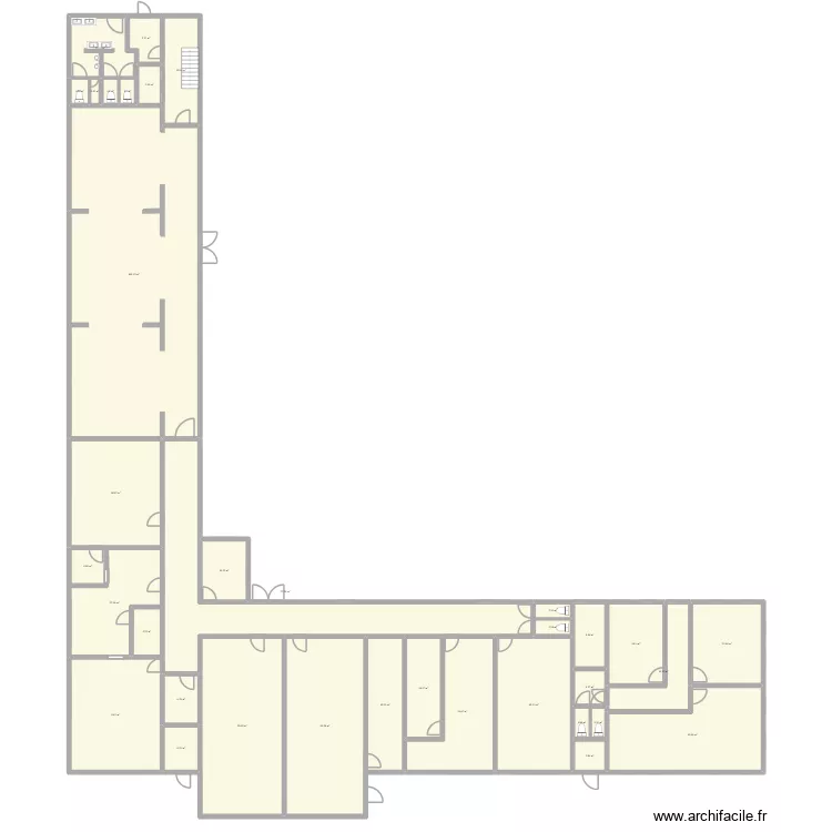 Trieux site A b&acirc;t principal. Plan de 