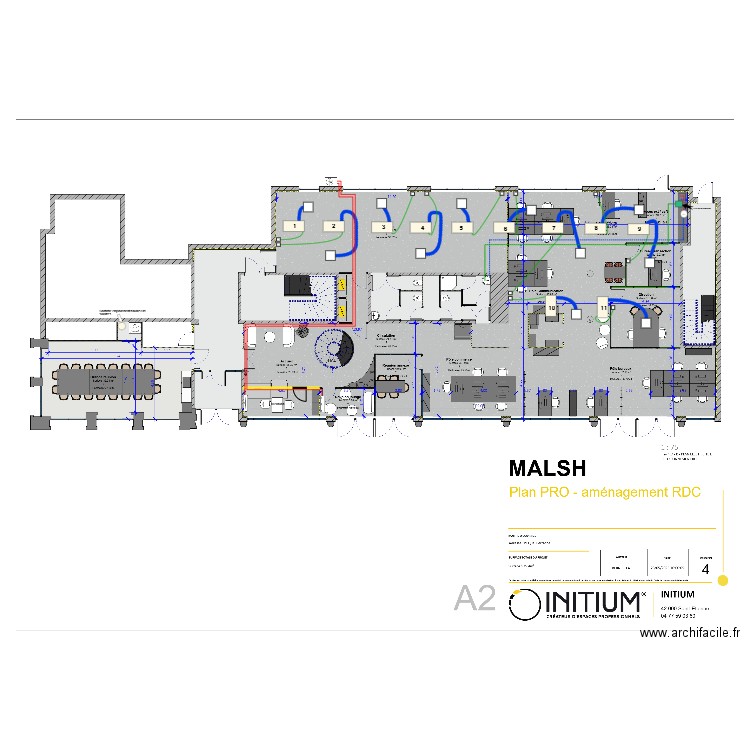MALSH RDC. Plan de 0 pièce et 0 m2