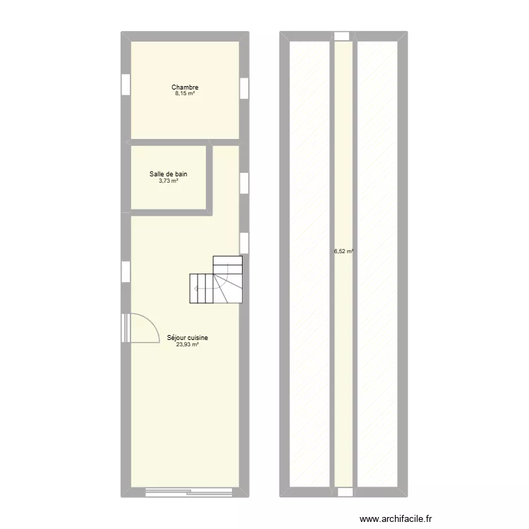 340 estreelles. Plan de 6 et 70 m² 340 estreelles. Plan de 6 et 70 m²