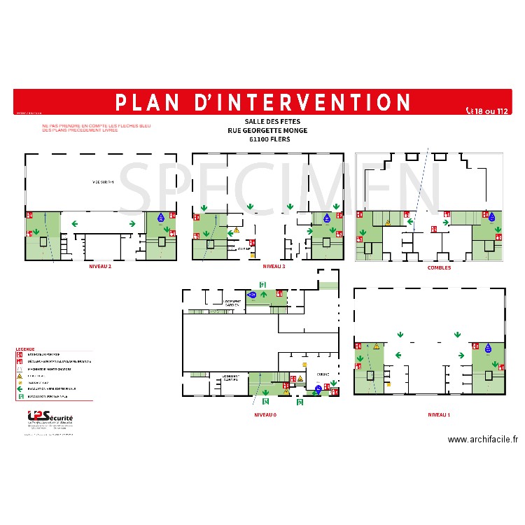 SALLE DES FETES FLERS. Plan de 0 pièce et 0 m2