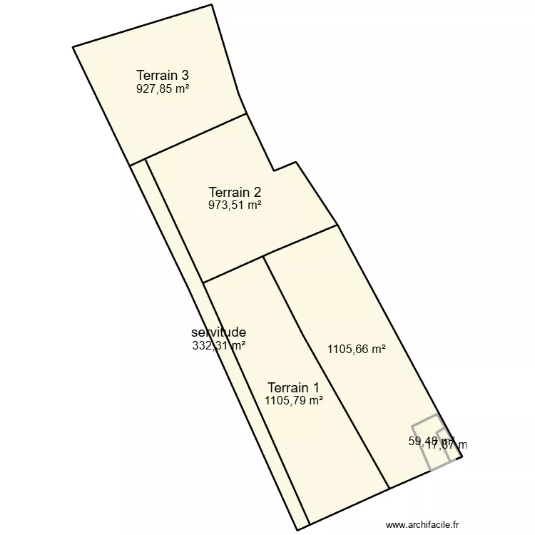 Sci les champs - v2 plan cadastre découpe. Plan de 7 et 4522 m² Sci les champs - v2 plan cadastre découpe. Plan de 7 et 4522 m²
