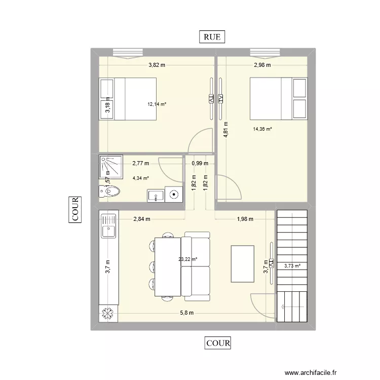Projet Villeneuve R+2. Plan de Projet Villeneuve R+2. Plan de