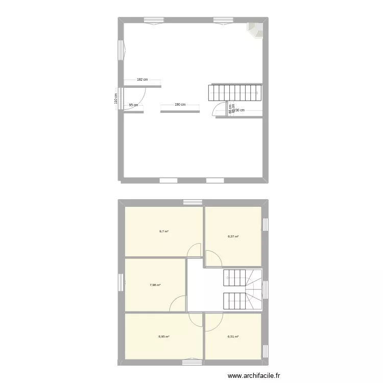 1er &eacute;tage. Plan de 