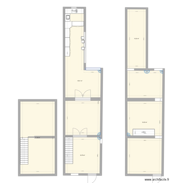 farcienne maison. Plan de 7 pièces et 302 m2