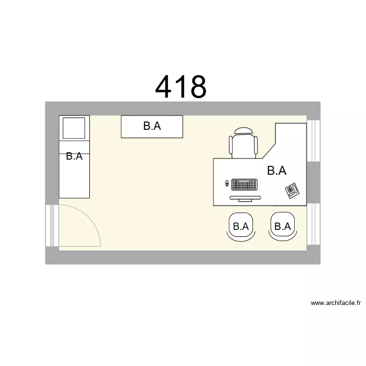 Bureau R 418 - B.ARNAUDO. Plan de Bureau R 418 - B.ARNAUDO. Plan de