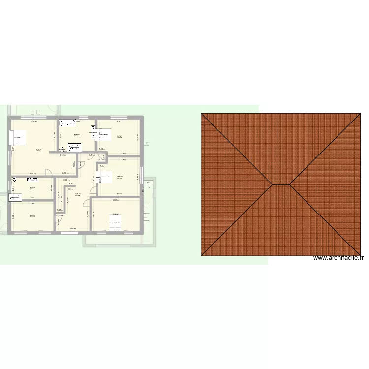 maison. Plan de 