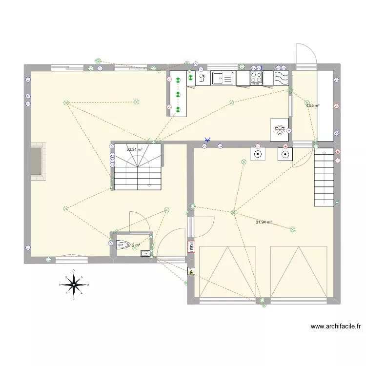 Maison Cormeilles-RDC-SANS EXTERIEUR_SANS TERRASSE_V3. Plan de 