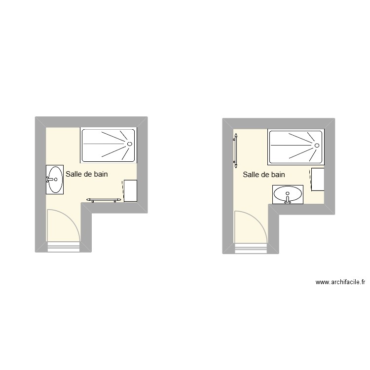 TRIBLE Marie-Reine. Plan de 2 pièces et 10 m2