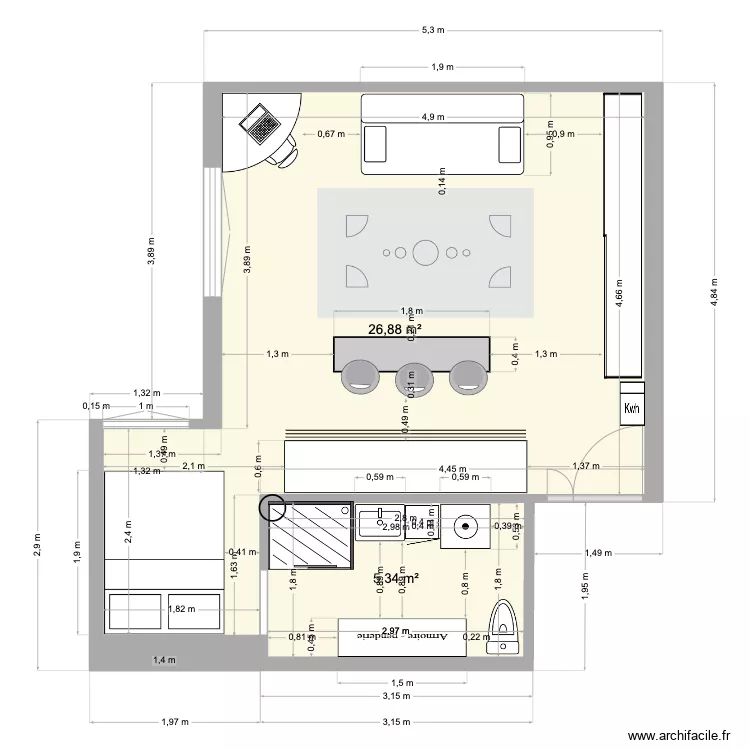 75 Vauvenargues V3. Plan de 