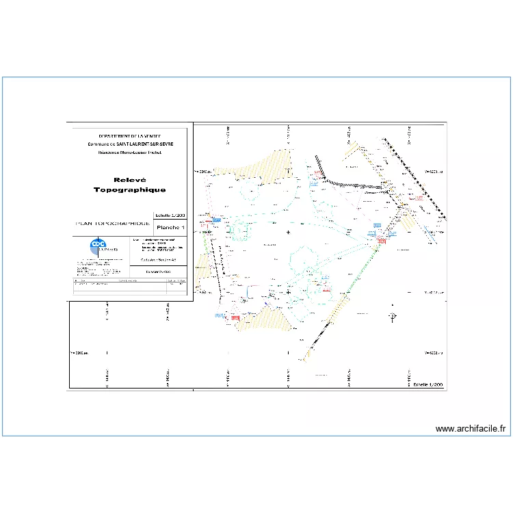 SAINT LAURENT SUR SEVRE. Plan de SAINT LAURENT SUR SEVRE. Plan de