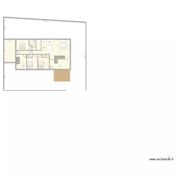 Layout2. Plan de 10 Pièces et 127 m²