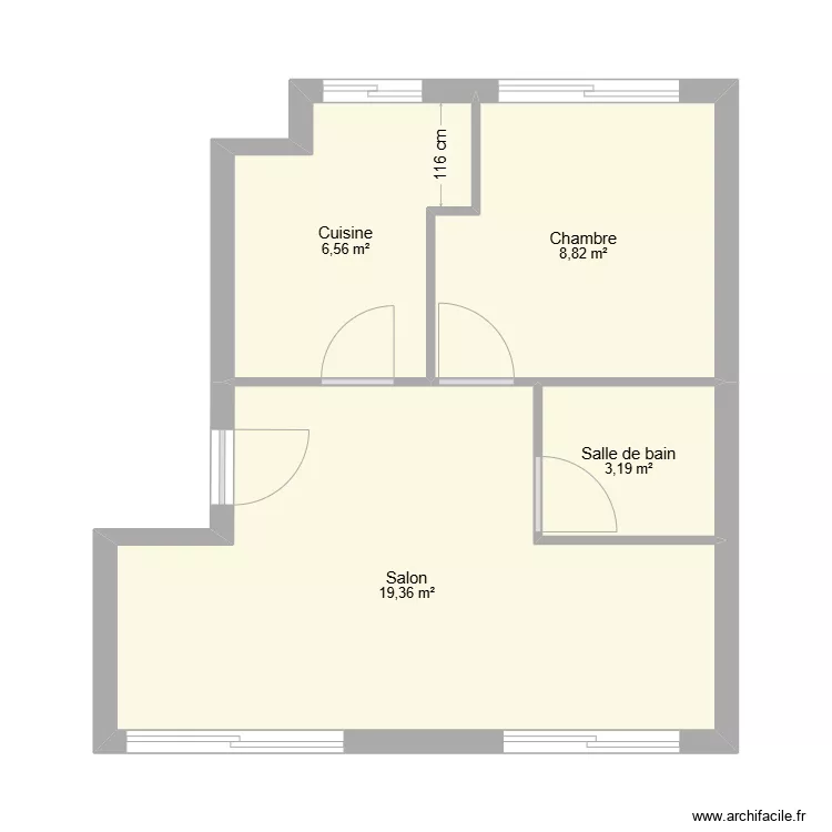 Flatres 5 etage gauche. Plan de 