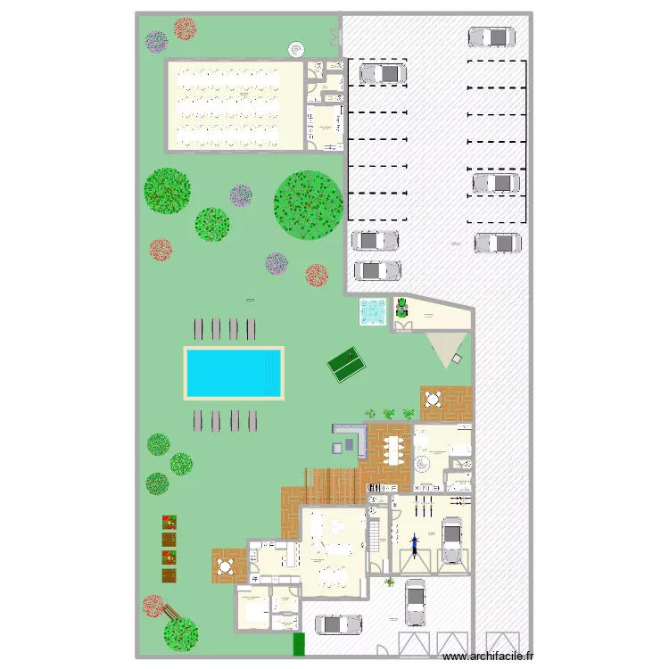 Maison 40. Plan de 43 et 2019 m² Maison 40. Plan de 43 et 2019 m²