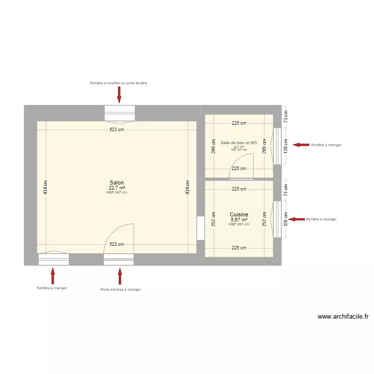 Le limèle - Petite maison - Préprojet. Plan de Le limèle - Petite maison - Préprojet. Plan de