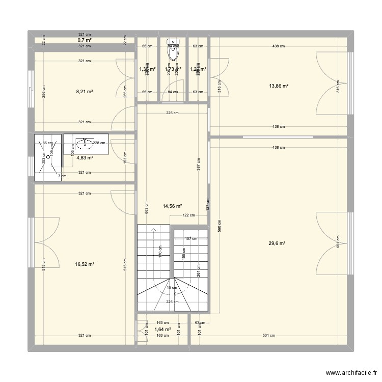 PROJET GAUDIN - ETAGE - ETAT DE LIEUX 1. Plan de 0 pièce et 0 m2