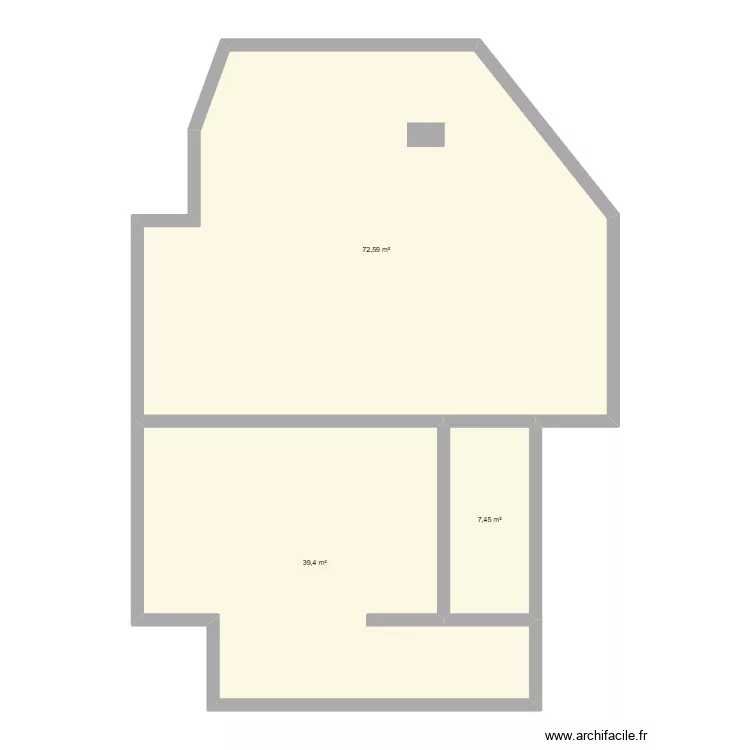 Chanteperdrix R-1. Plan de 3 et 119 m² Chanteperdrix R-1. Plan de 3 et 119 m²