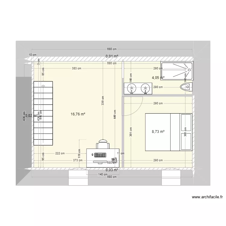 Maison premier etage avec amenagements 2. Plan de 