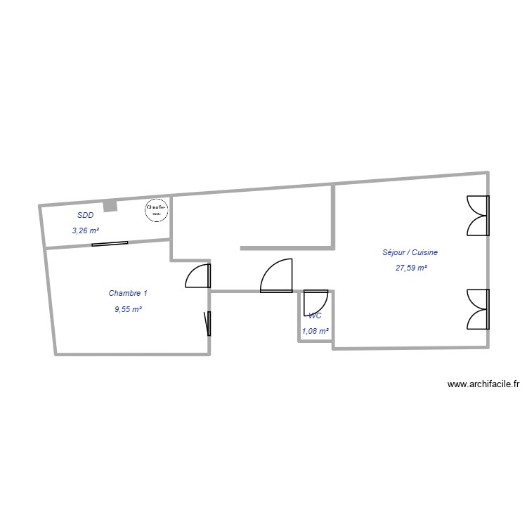 Merle 2ème étage. Plan de 0 pièce et 0 m2