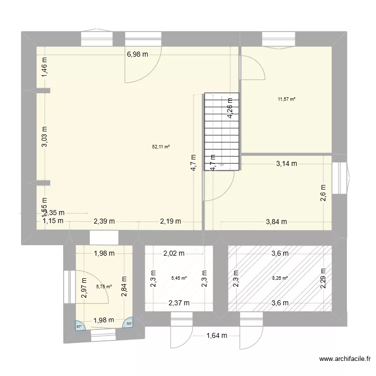 Maison de Jean. Plan de 