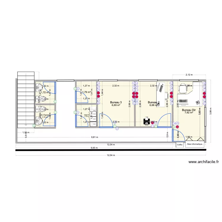 Bureau Snoop version 4. Plan de 