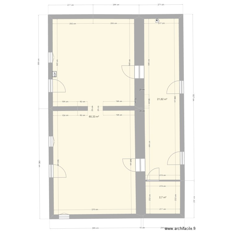 pineau existant 2. Plan de 0 pièce et 0 m2