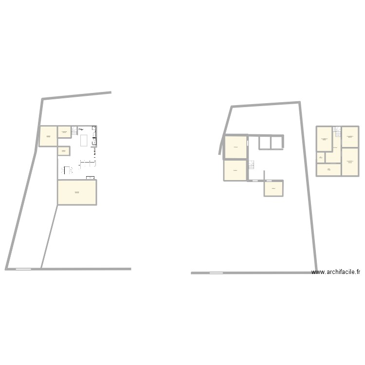 MAISON TAUSSANE. Plan de 13 pièces et 124 m2