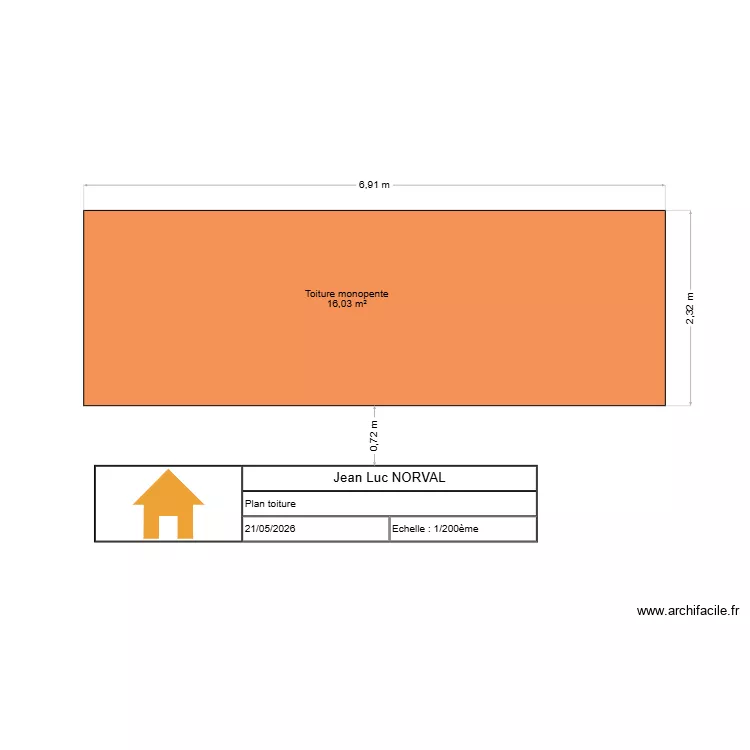 Toiture JLN. Plan de Toiture JLN. Plan de