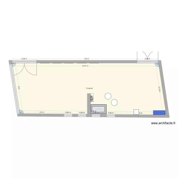plan salle d'animation exposition. Plan de 1 Pièce et 71 m² plan salle d'animation exposition. Plan de 1 Pièce et 71 m²