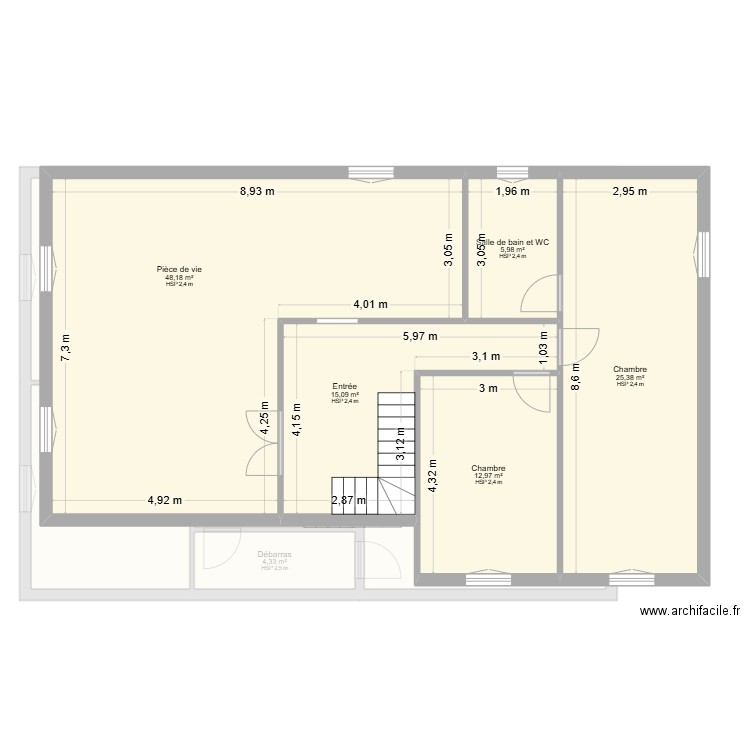 DIANKOUIKA - MUCEK. Plan de 13 pièces et 215 m2