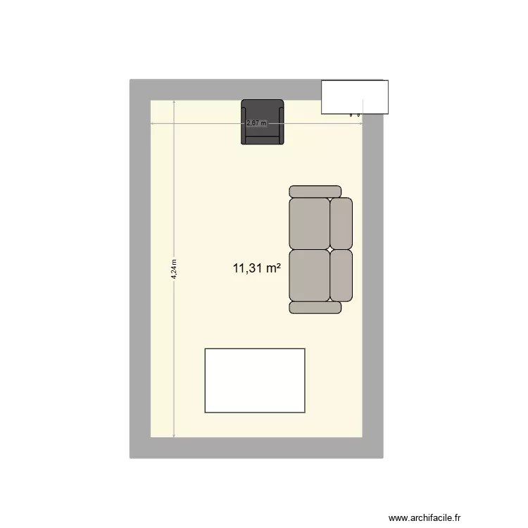 Proposition 2. Plan de 1 Pièce et 11 m² Proposition 2. Plan de 1 Pièce et 11 m²