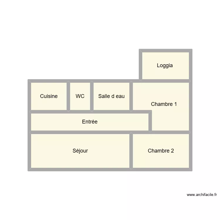 2601 BODOU FAMILY. Plan de 8  et 16 m²