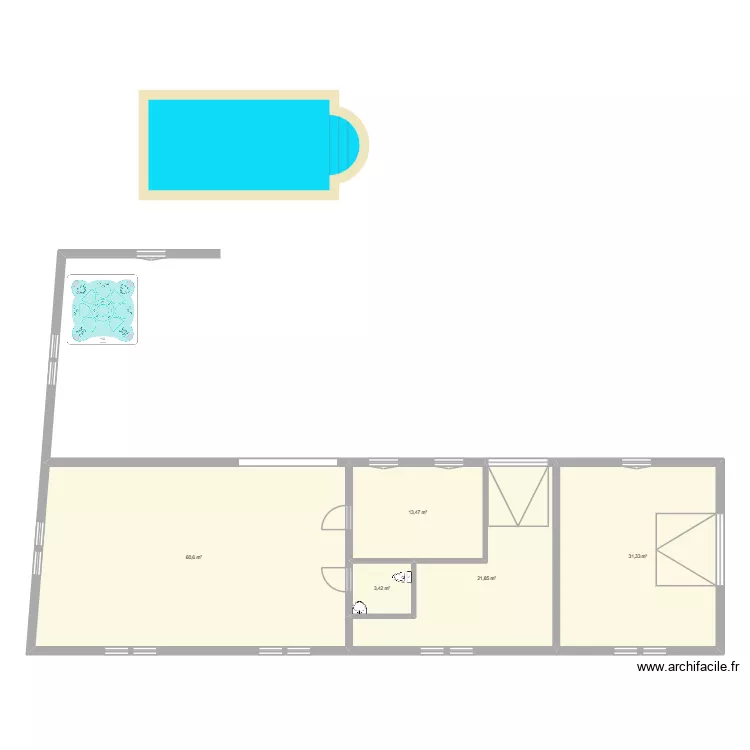 PLAN GRANGE KOLLER. Plan de 5  et 131 m²