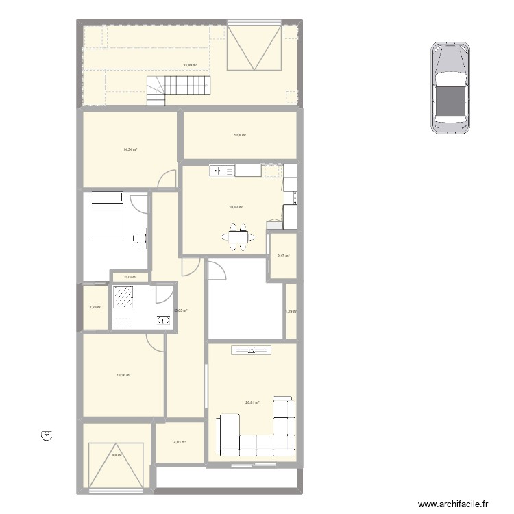 MAISON. Plan de 0 pièce et 0 m2