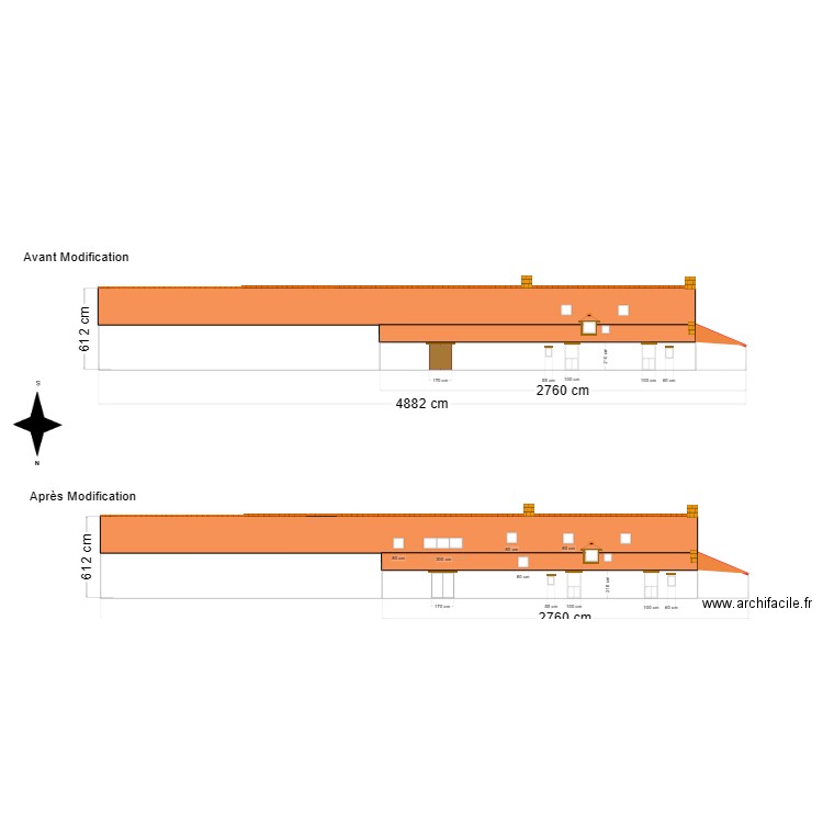 Plan vue arriere. Plan de 0 pièce et 0 m2