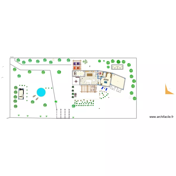LA MAISON DU BONHEUR. Plan de 12 et 211 m² LA MAISON DU BONHEUR. Plan de 12 et 211 m²