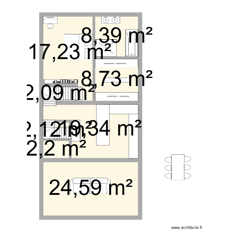  vd gn lju78572. Plan de 22 pièces et 305 m2