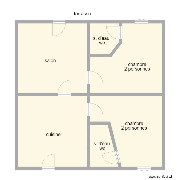 petite maison. Plan de 0 pièce et 0 m2