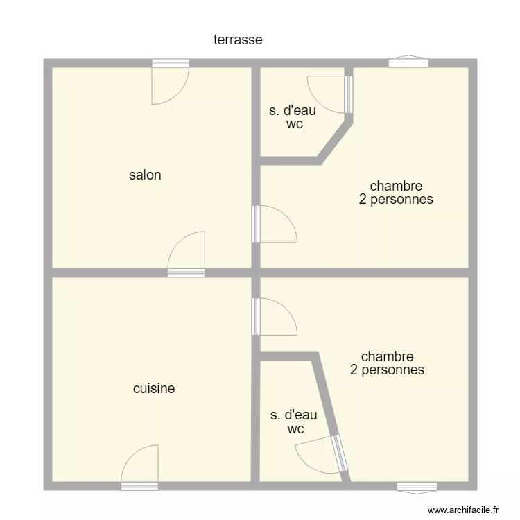 petite maison. Plan de 